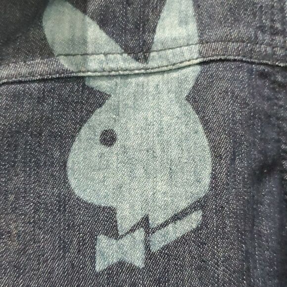 Playboy Denim Crop Womans Jacket, size 7 - Picture 4 of 5